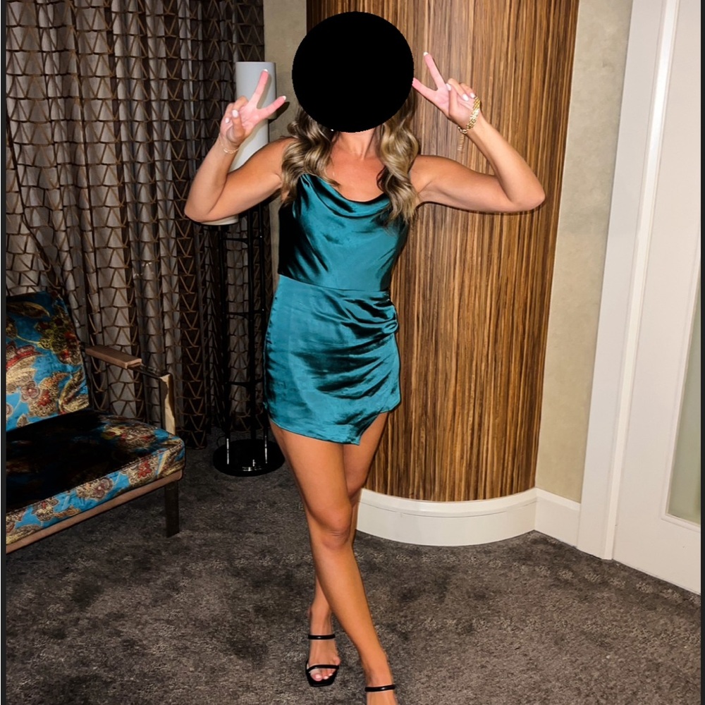 Lulu's Emerald Green Sexy Romper